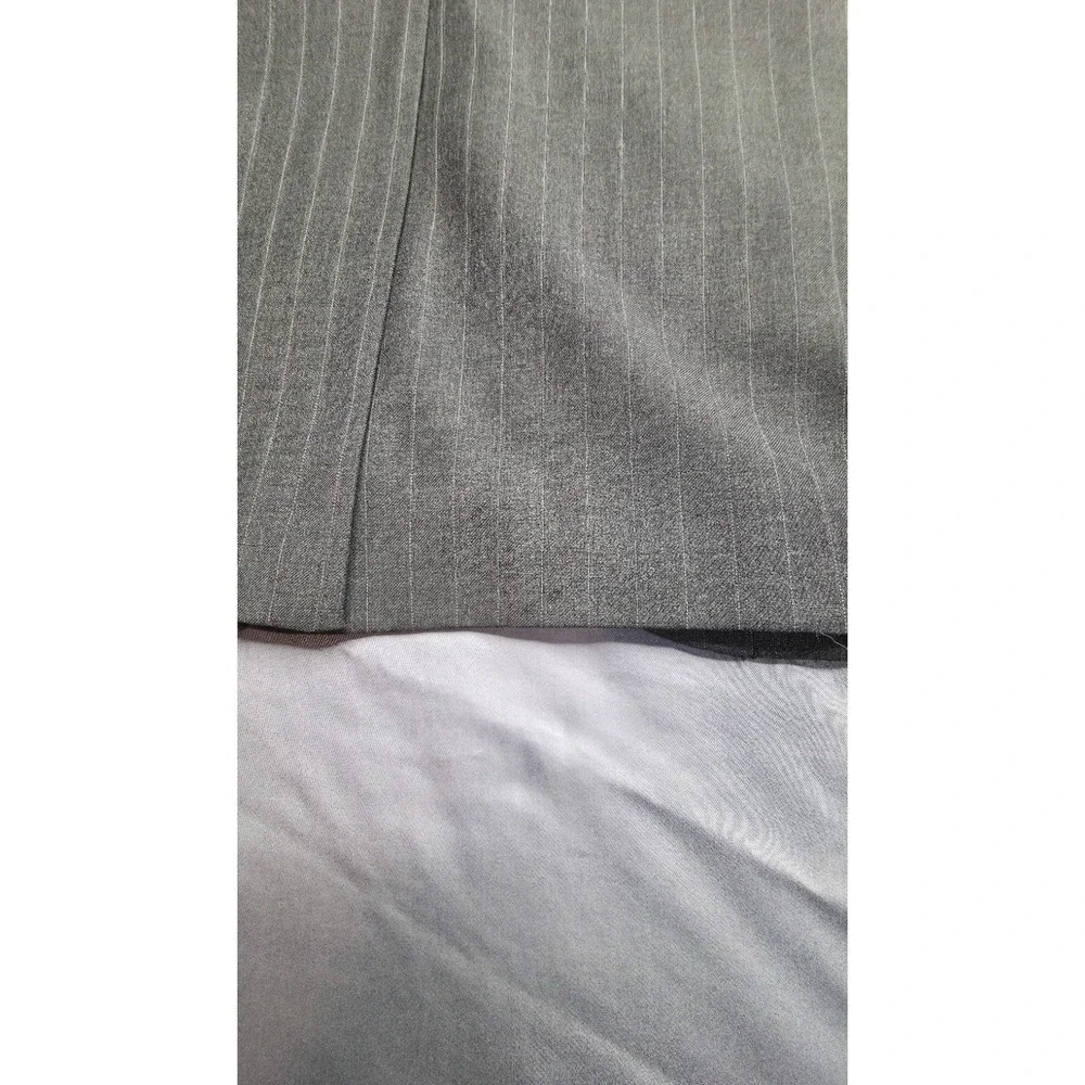 Lauren Ralph Lauren Men's Grey Pinstripe Suit‎ Jacket Blazer 46XL 100% Wool...